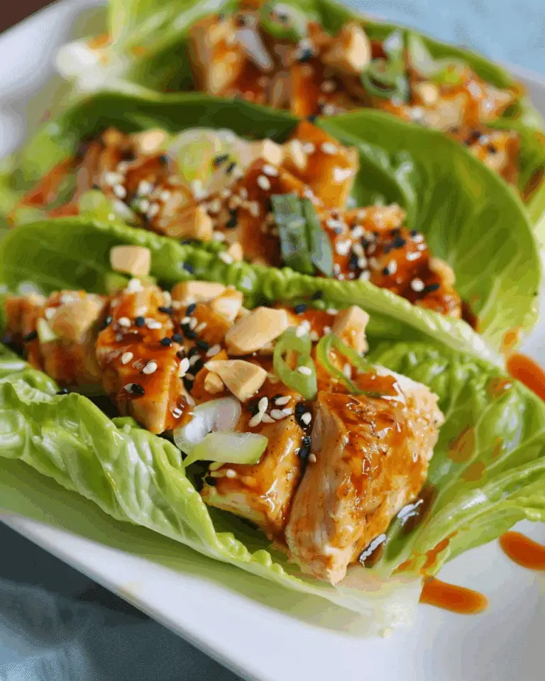 Teriyaki Chicken Lettuce Wraps