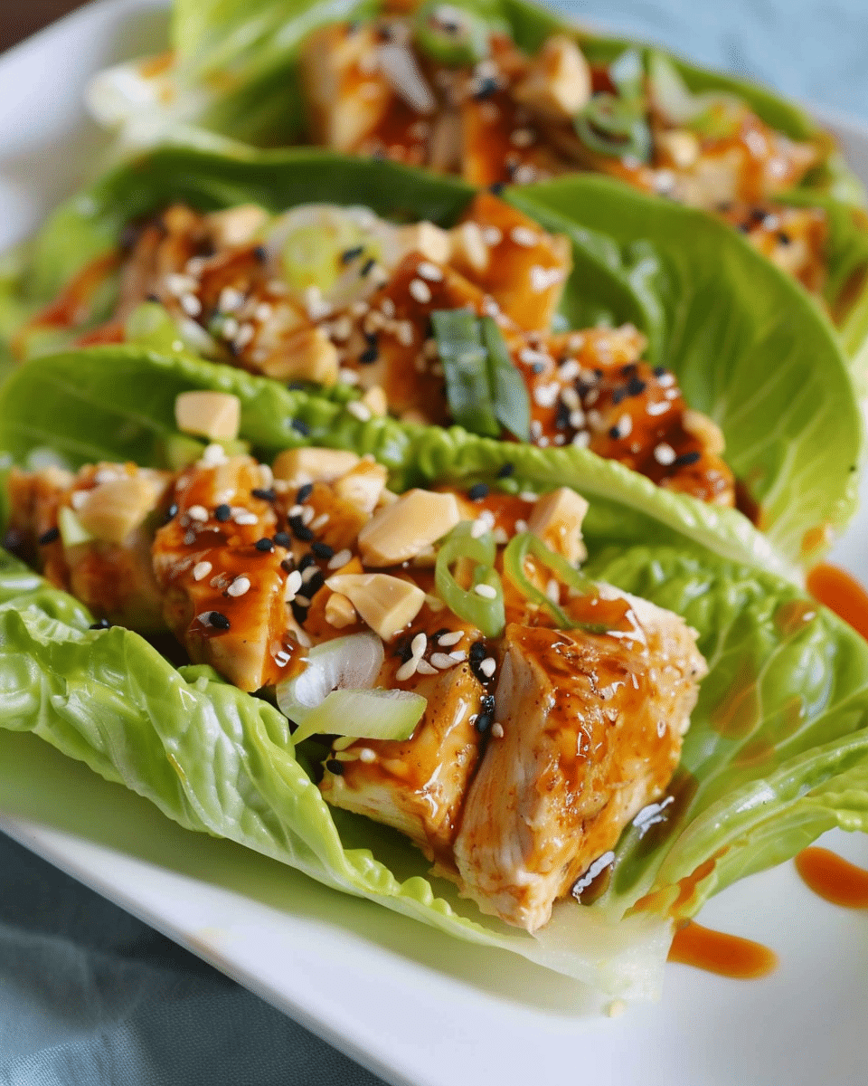 Teriyaki Chicken Lettuce Wraps