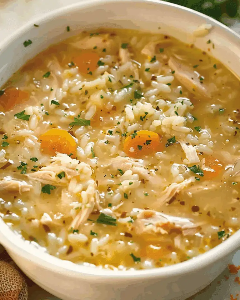 Lemon Chicken and Rice Soup