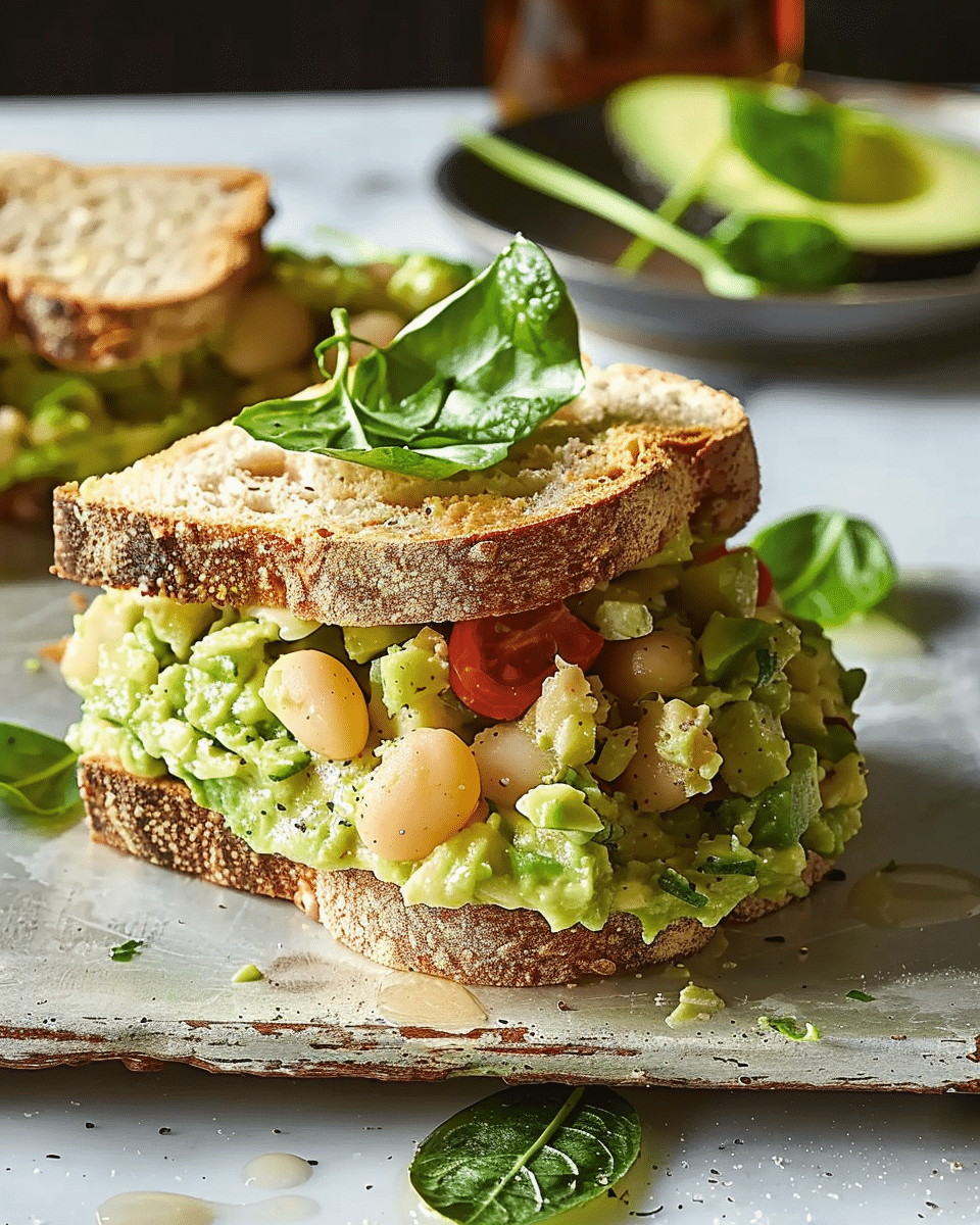 White Bean & Avocado Sandwich