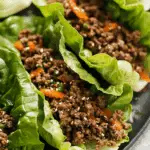 Asian-Style Ground Beef Lettuce Wraps