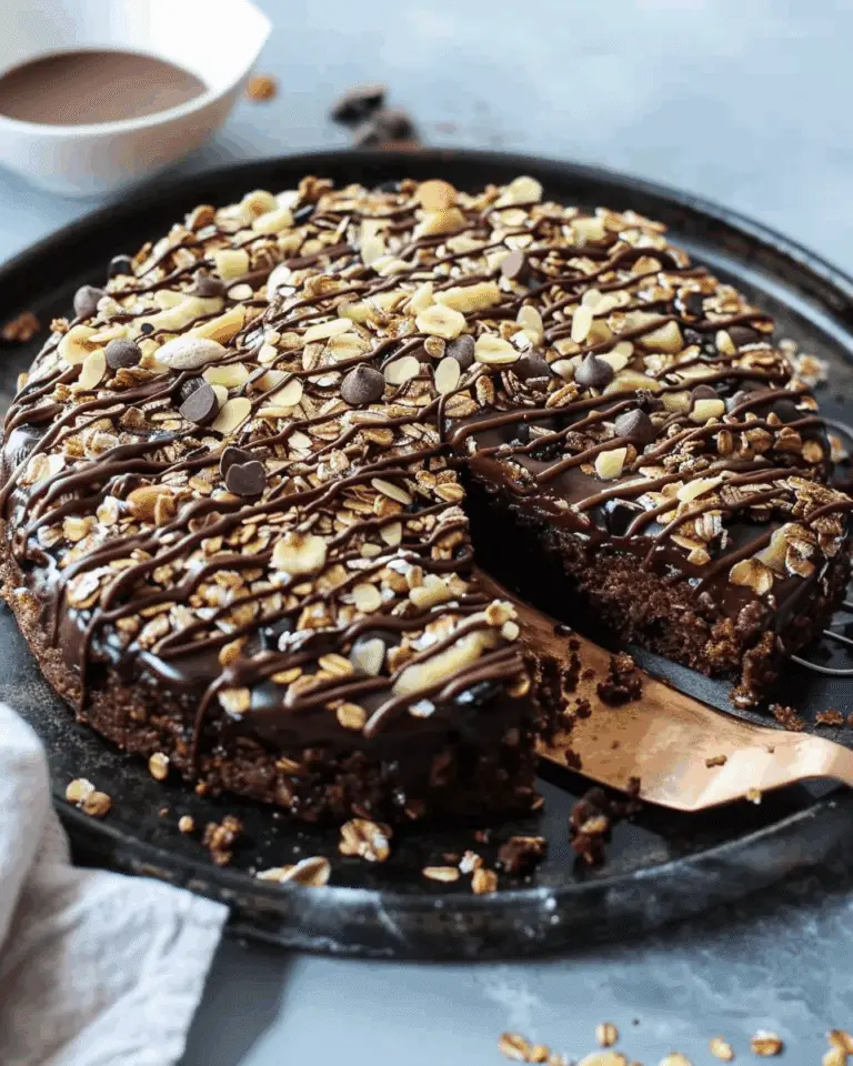 Chocolate Oatmeal Banana Cake