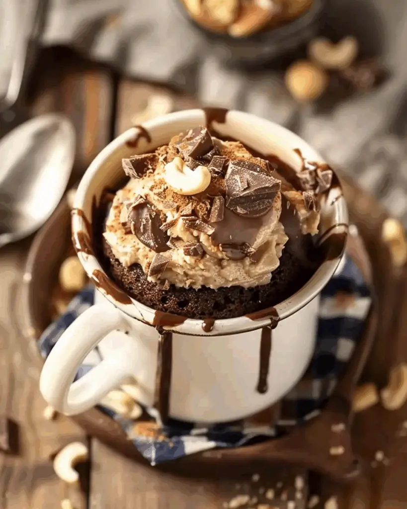Chocolate Peanut Butter Mug Cake