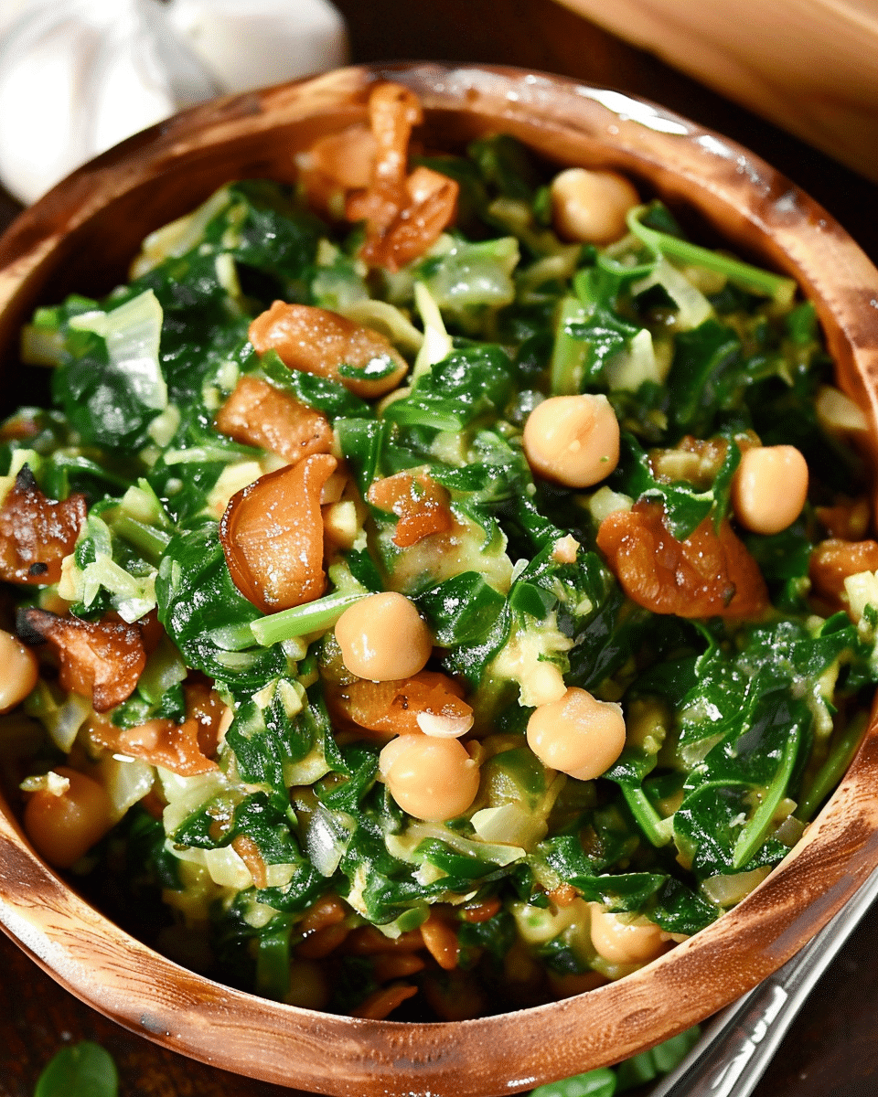 Espinacas con Garbanzos (Spinach with Chickpeas)