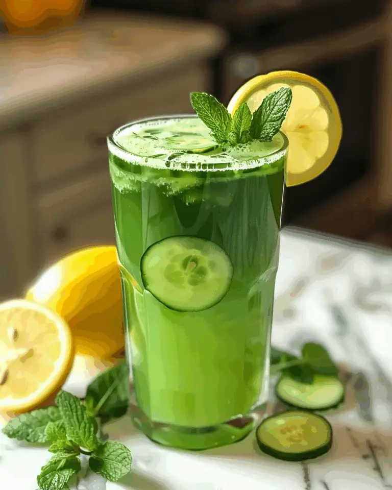 Lemon Cucumber Mint Juice