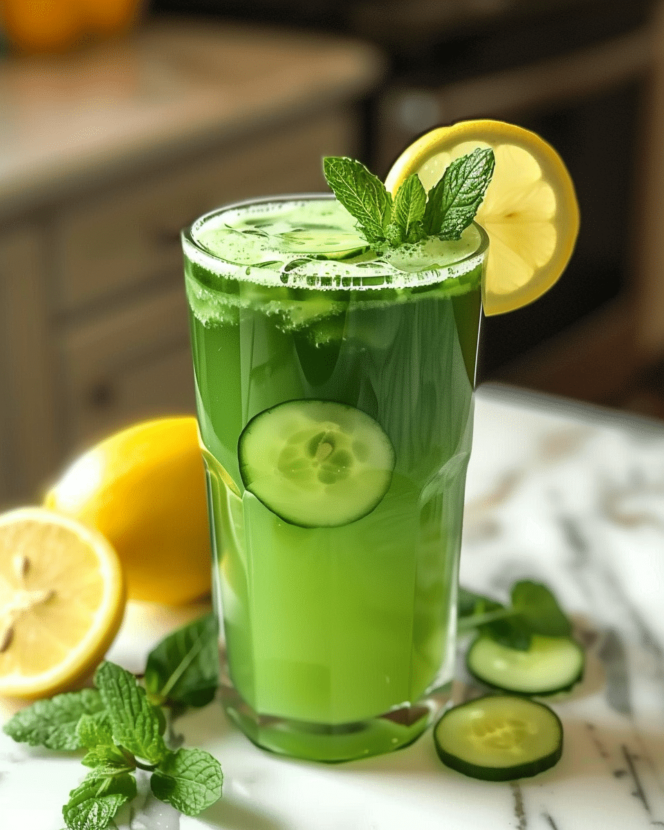 Lemon Cucumber Mint Juice