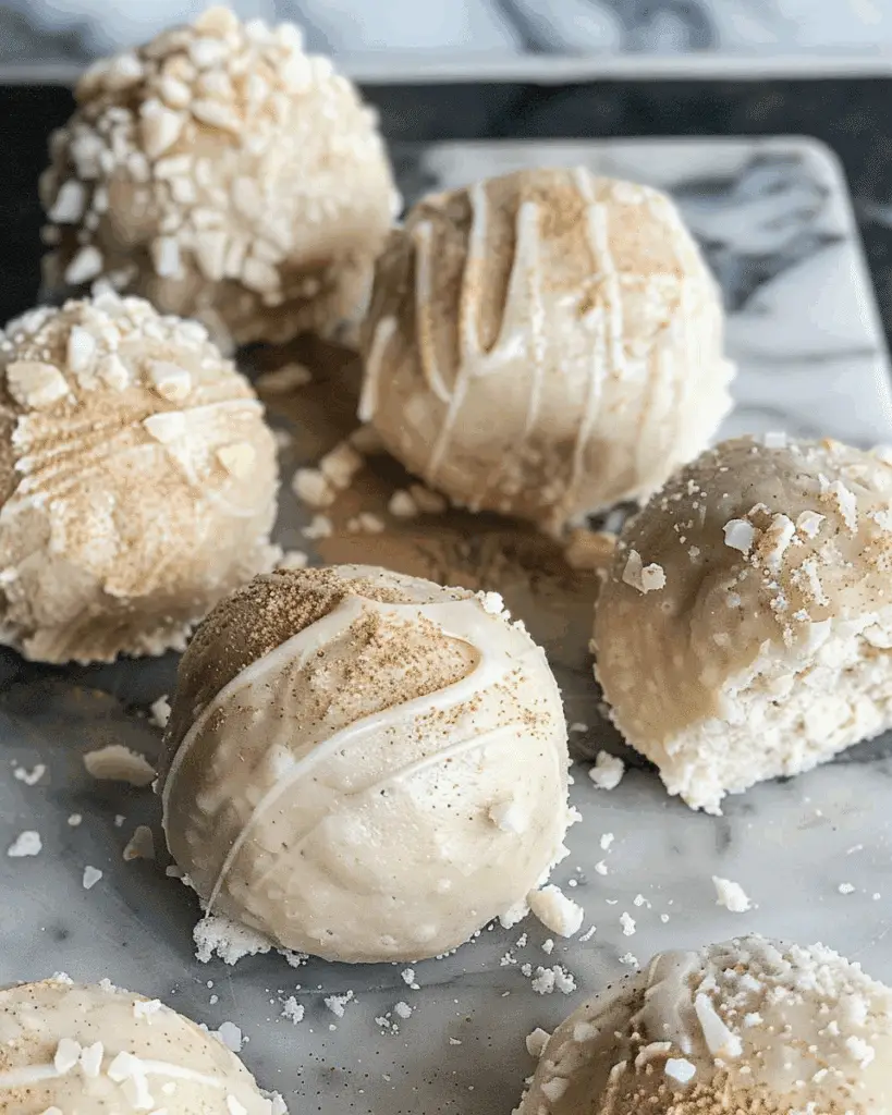 White Chocolate No-Bake Protein Bites