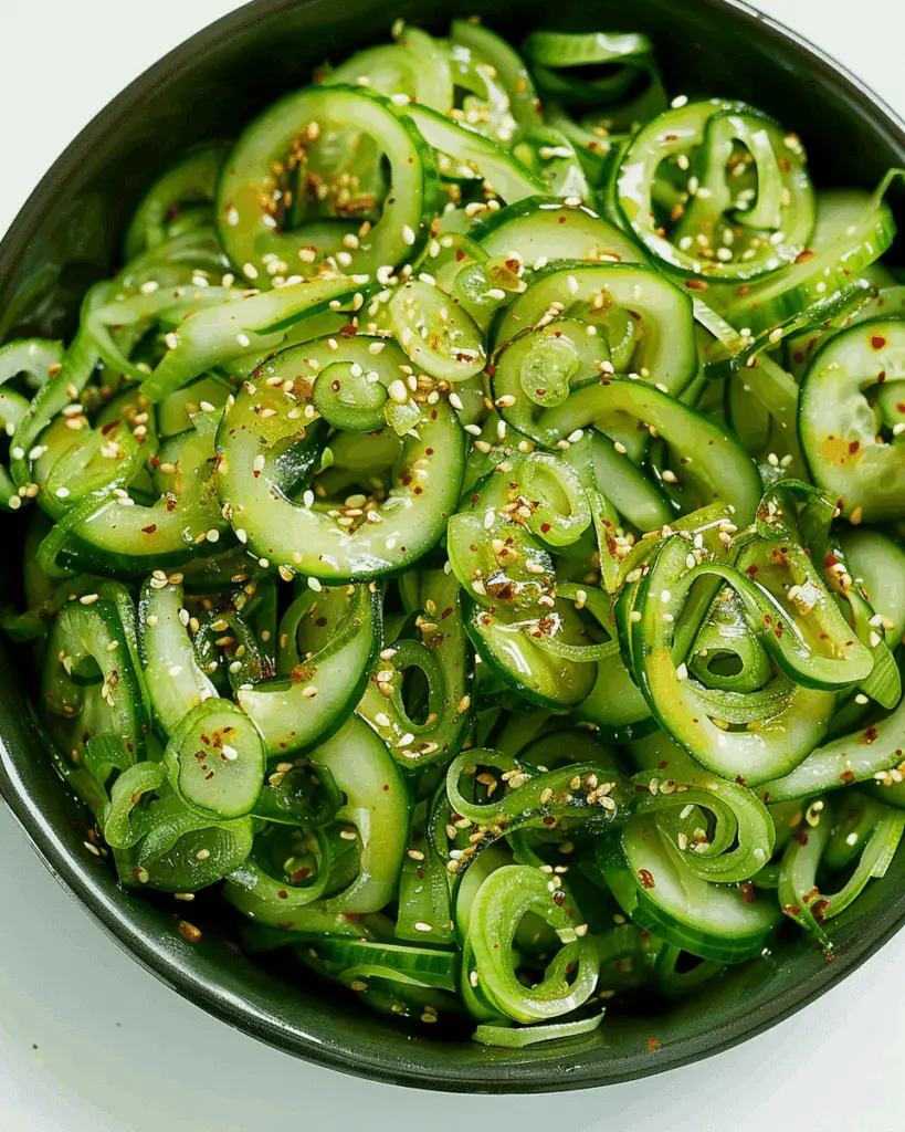 Spicy Korean Cucumber Salad