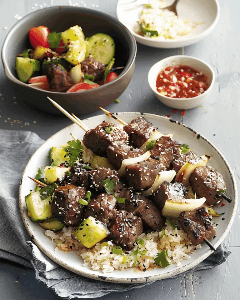 Sesame Beef Skewers