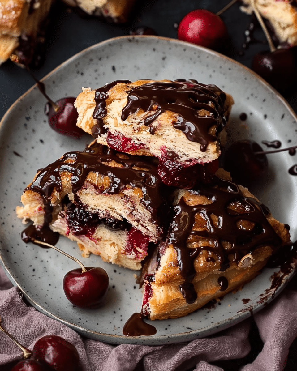 Chocolate Covered Cherry Scones