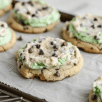 Copycat Crumbl Mint Chip Ice Cream Cookies