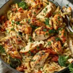 Creamy Tuscan Chicken Orzo