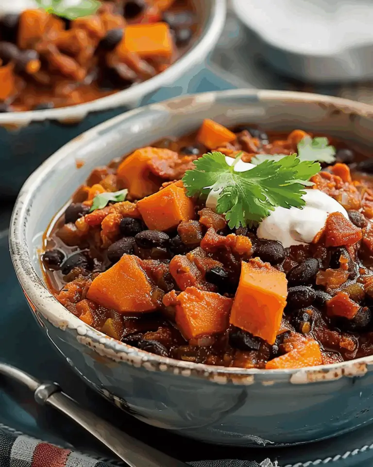 Sweet Potato & Black Bean Chili