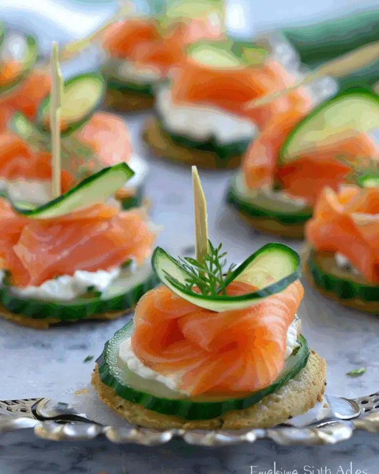 Smoked Salmon Cucumber Bites