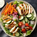 Chicken Garden Salad with Ranch Dressing