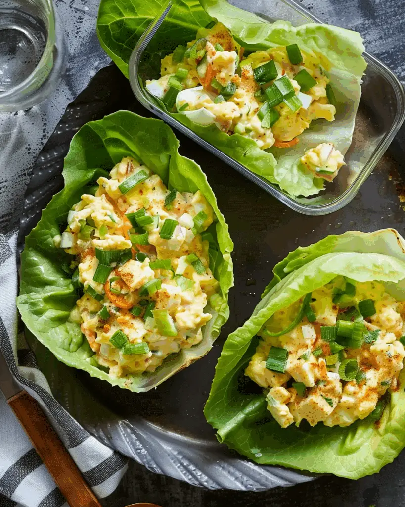 Egg Salad Lettuce Wraps