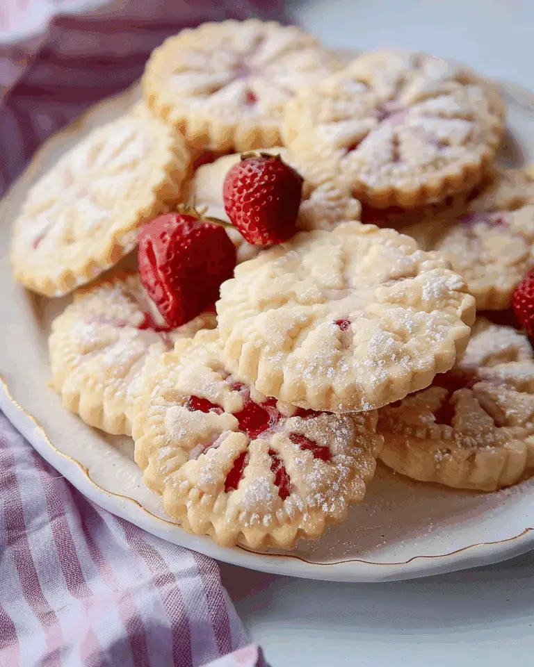 Strawberry Butter Cookies