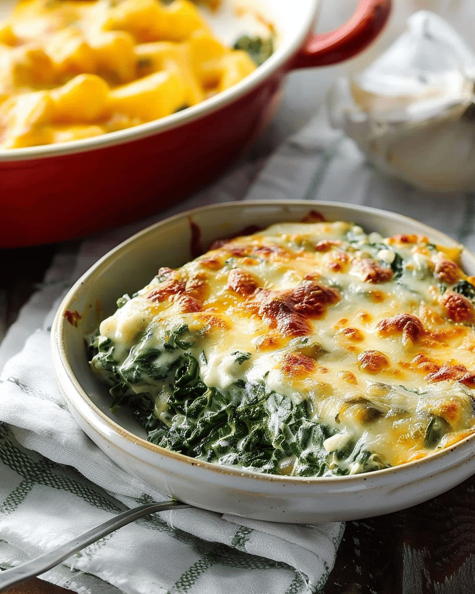 Cheesy Spinach