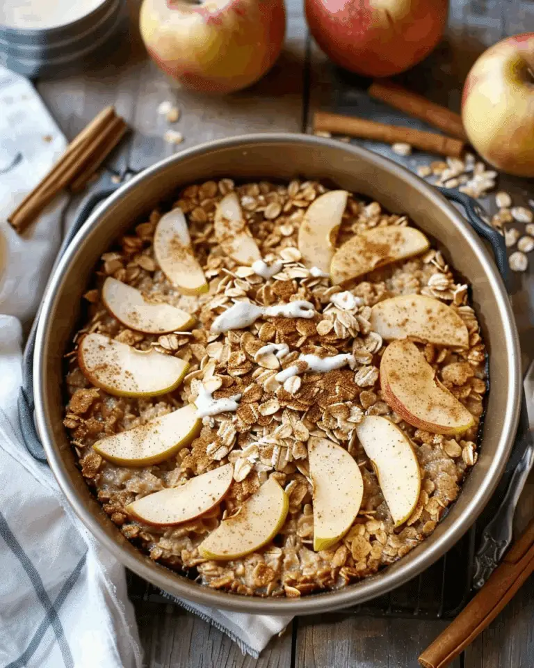 Cinnamon Apple Baked Oatmeal