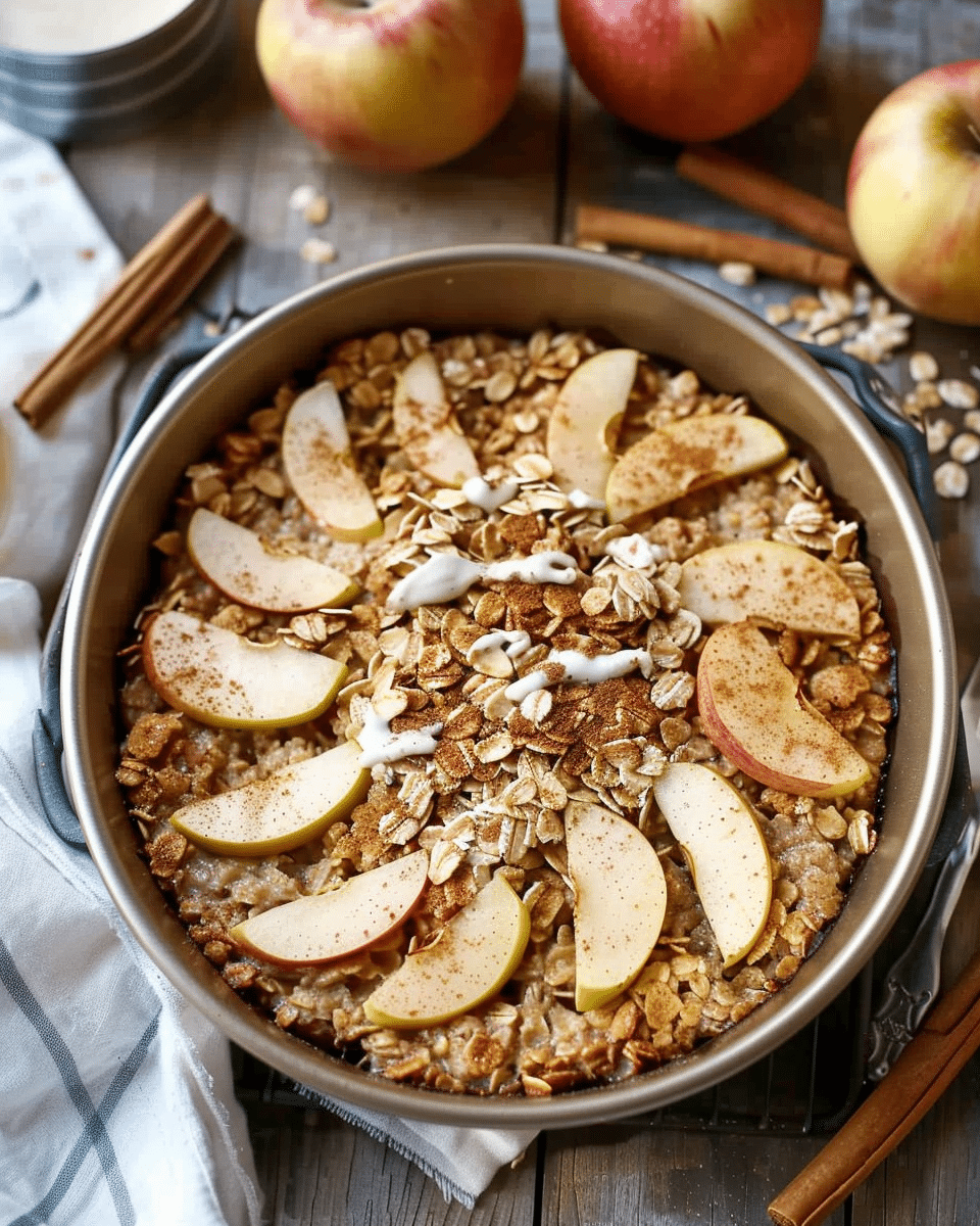 Cinnamon Apple Baked Oatmeal