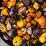 One Pan Roasted Harvest Vegetables