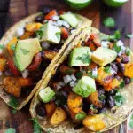 Roasted Vegetable & Black Bean Tacos