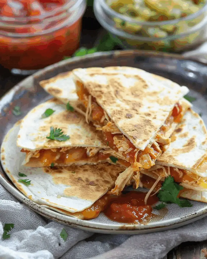 Shredded Chicken Quesadilla