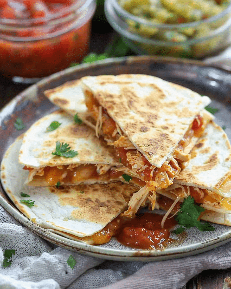 Shredded Chicken Quesadilla
