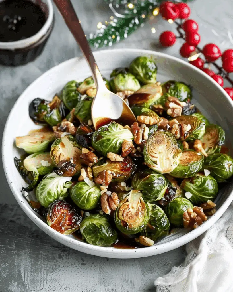 Honey Balsamic Brussels Sprouts