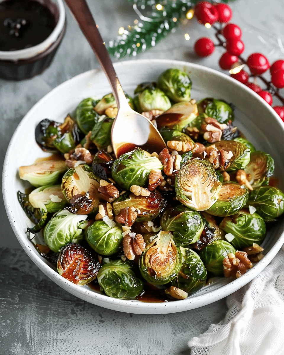 Honey Balsamic Brussels Sprouts