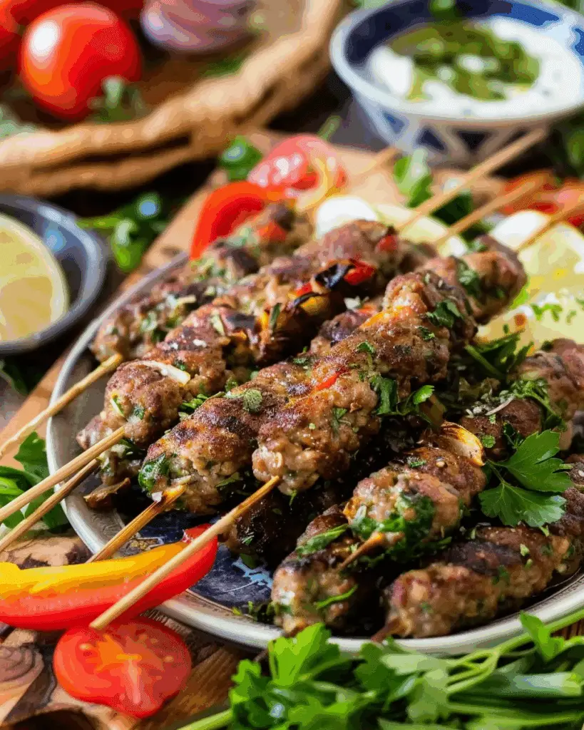 Lamb Kofta Kebabs with Fresh Herbs