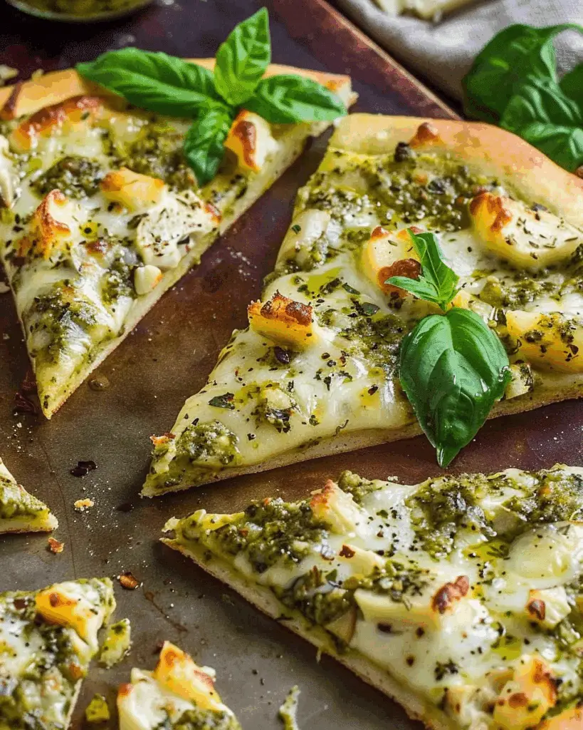 Pesto Flatbread Pizza