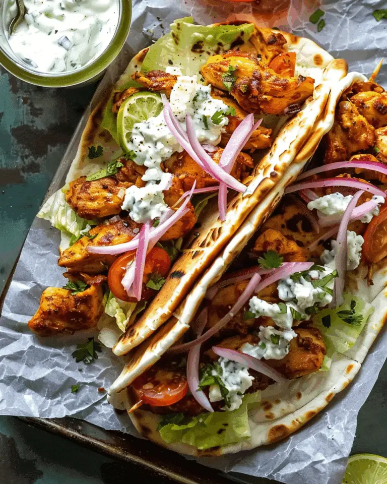 Sheet Pan Chicken Gyros with Feta Tzatziki