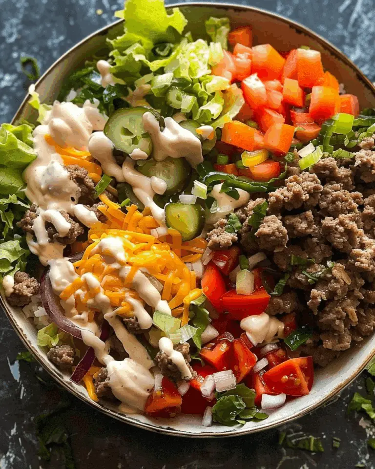 Cheeseburger Bowl