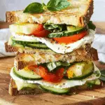 Cucumber Caprese Sandwich