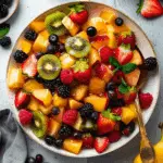 Fruit Salad with Honey Lemon Dressing