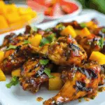 Grilled Mango-Chipotle Chicken Wings