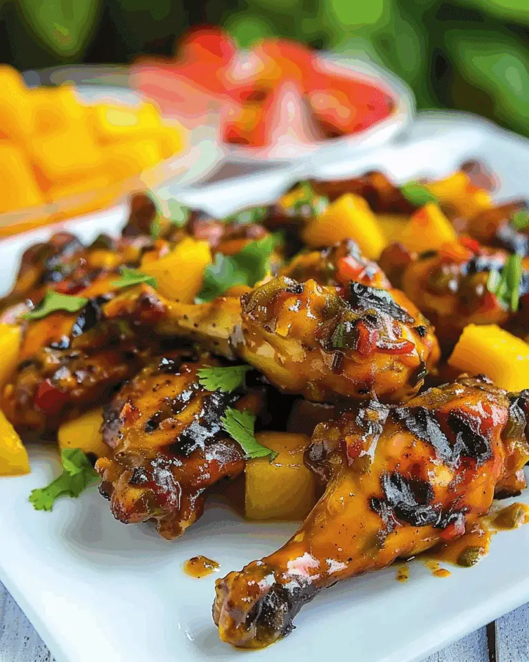 Grilled Mango-Chipotle Chicken Wings