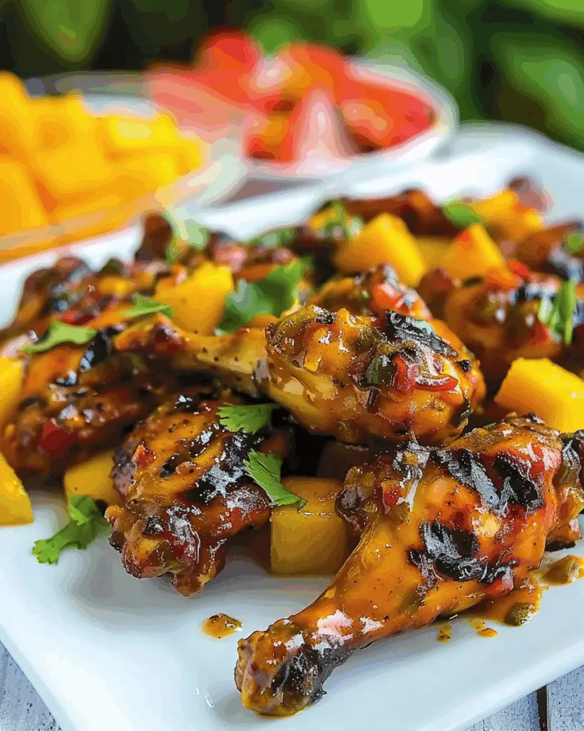 Grilled Mango-Chipotle Chicken Wings