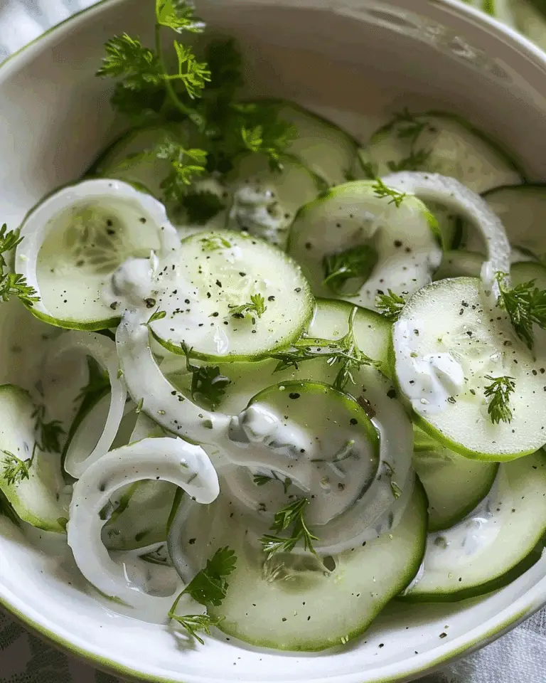 Creamy Cucumber Salad