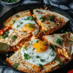 Egg and Kimchi Quesadilla