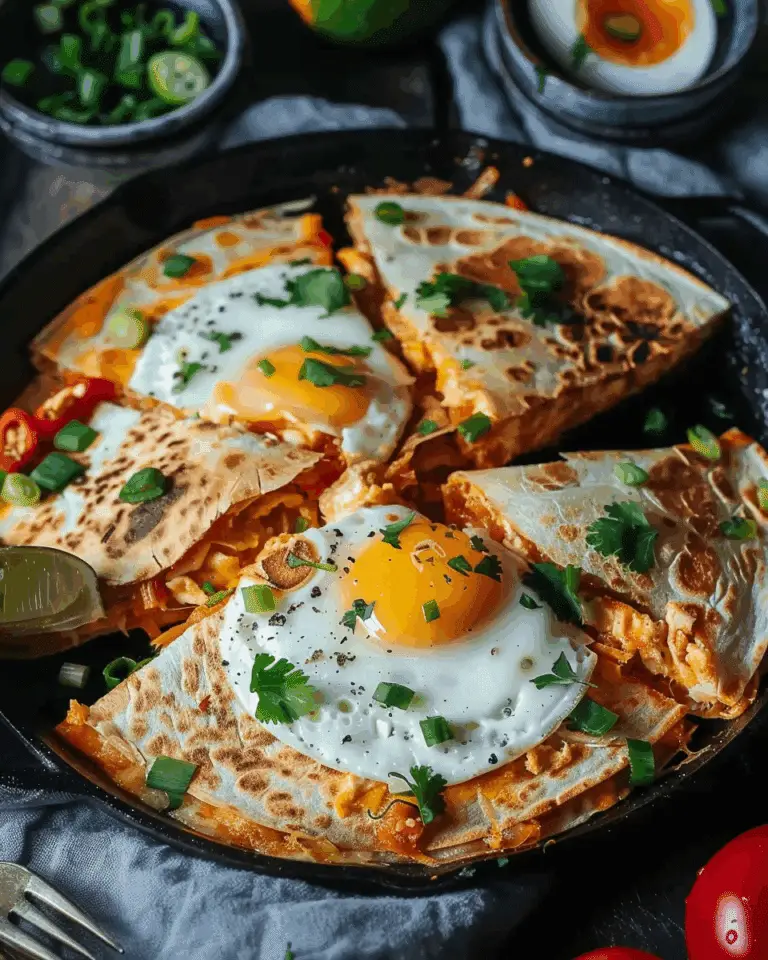 Egg and Kimchi Quesadilla