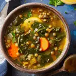 Lemony Lentil Soup with Collards