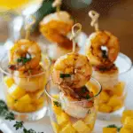 Succulent Shrimp Tapas with Mango Shooters
