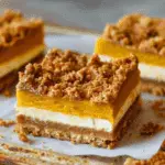 Vegan Pumpkin Cheesecake Bars