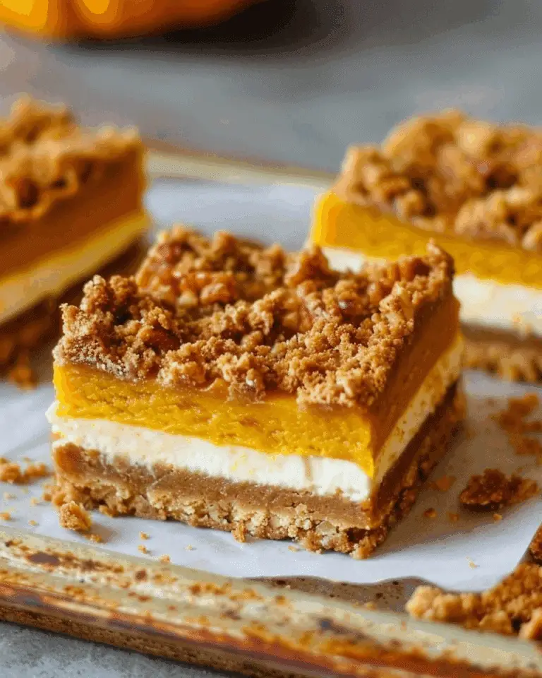 Vegan Pumpkin Cheesecake Bars