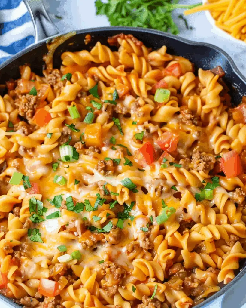 Cheeseburger Pasta Skillet