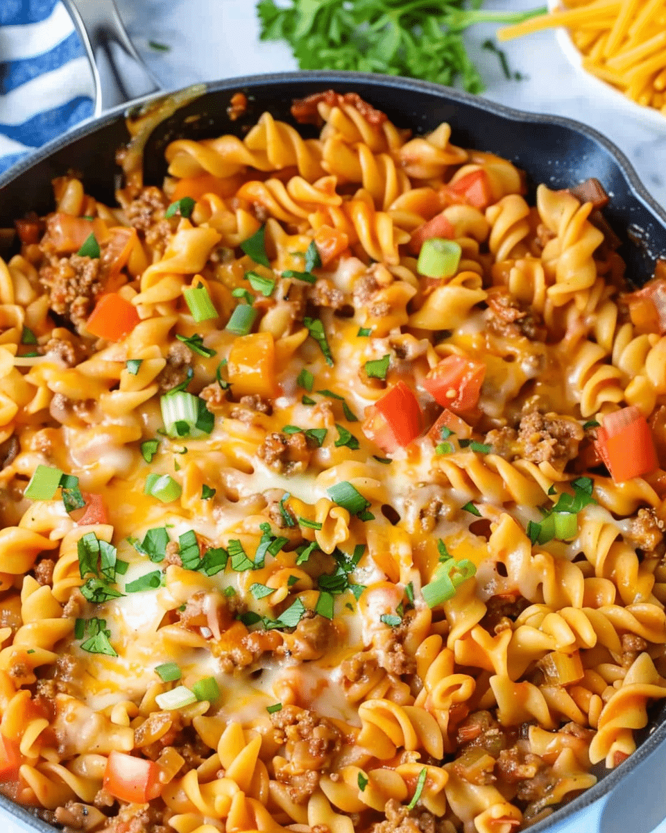 Cheeseburger Pasta Skillet