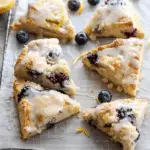 Glazed Lemon Blueberry Scones