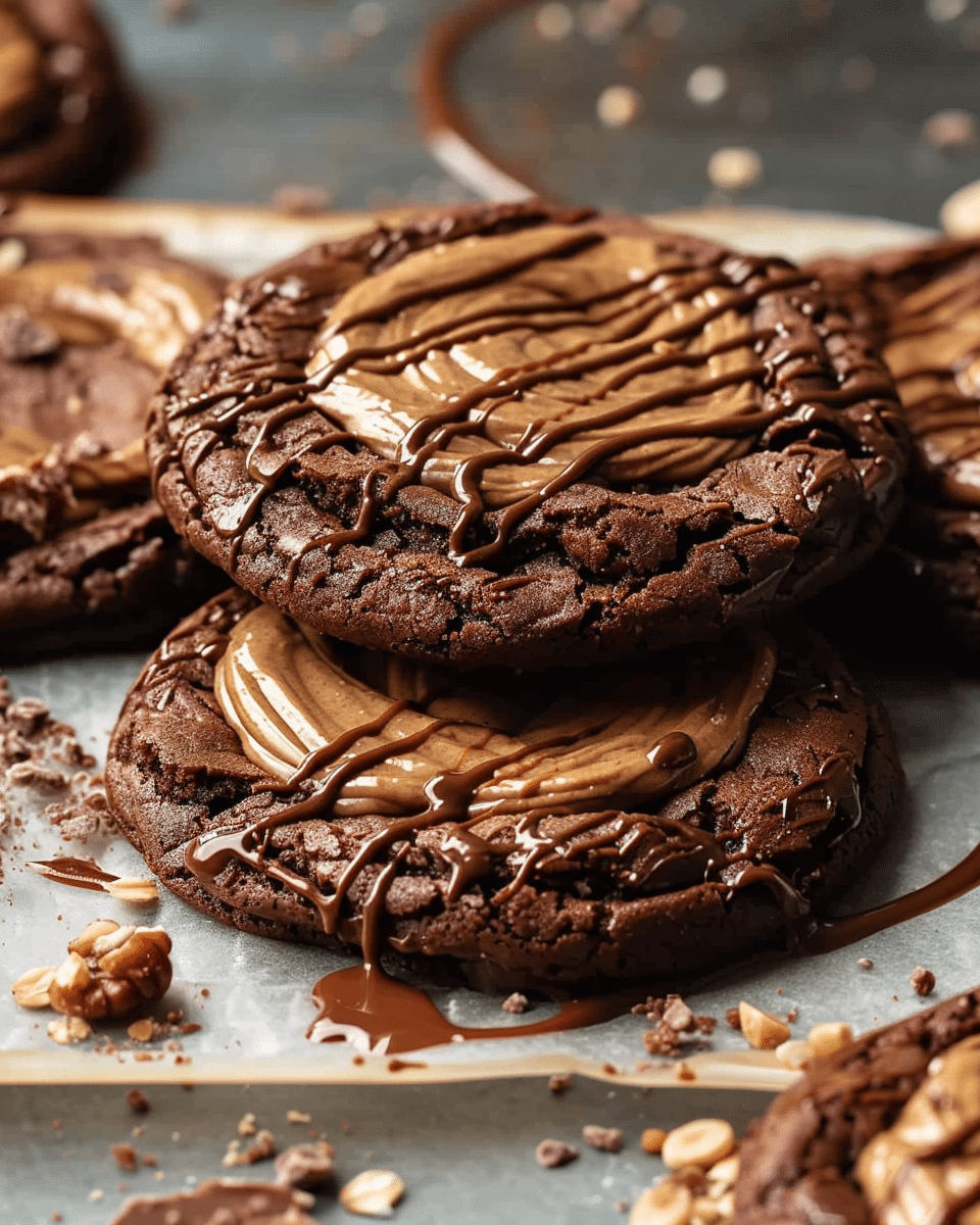Crumbl Peanut Butter Brownie Cookies